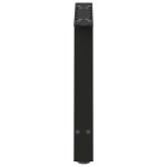 vidaXL Picioare pentru măsuță de cafea în formă de A, 2 buc., negru, 60x(42-43) cm, oțel
