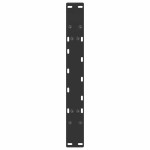 vidaXL Picioare pentru măsuță de cafea în formă de A, 2 buc., negru, 60x(42-43) cm, oțel