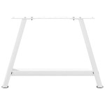 vidaXL Picioare pentru măsuță de cafea în formă de A, 2 buc., alb, 60x(42-43) cm, oțel
