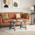 vidaXL Picioare pentru măsuță de cafea în formă de A, 2 buc., antracit, 60x(42-43) cm, oțel