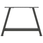 vidaXL Picioare pentru măsuță de cafea în formă de A, 2 buc., antracit, 60x(42-43) cm, oțel