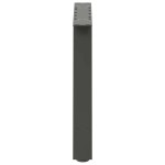 vidaXL Picioare pentru măsuță de cafea în formă de A, 2 buc., antracit, 60x(42-43) cm, oțel