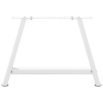 vidaXL Picioare pentru măsuță de cafea în formă de A, 2 buc., alb, 70x(42-43) cm, oțel