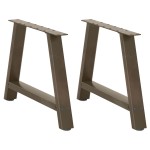 vidaXL Picioare pentru măsuță de cafea în formă de A, 2 buc., 70x(42-43) cm, oțel