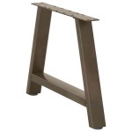 vidaXL Picioare pentru măsuță de cafea în formă de A, 2 buc., 70x(42-43) cm, oțel