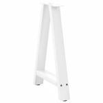 vidaXL Picioare de masă în formă de A, 2 buc., alb, 50x(72-73) cm, oțel vidaXL Picioare de masă în formă de A, 2 buc., alb, 50x(72-73) cm, oțel