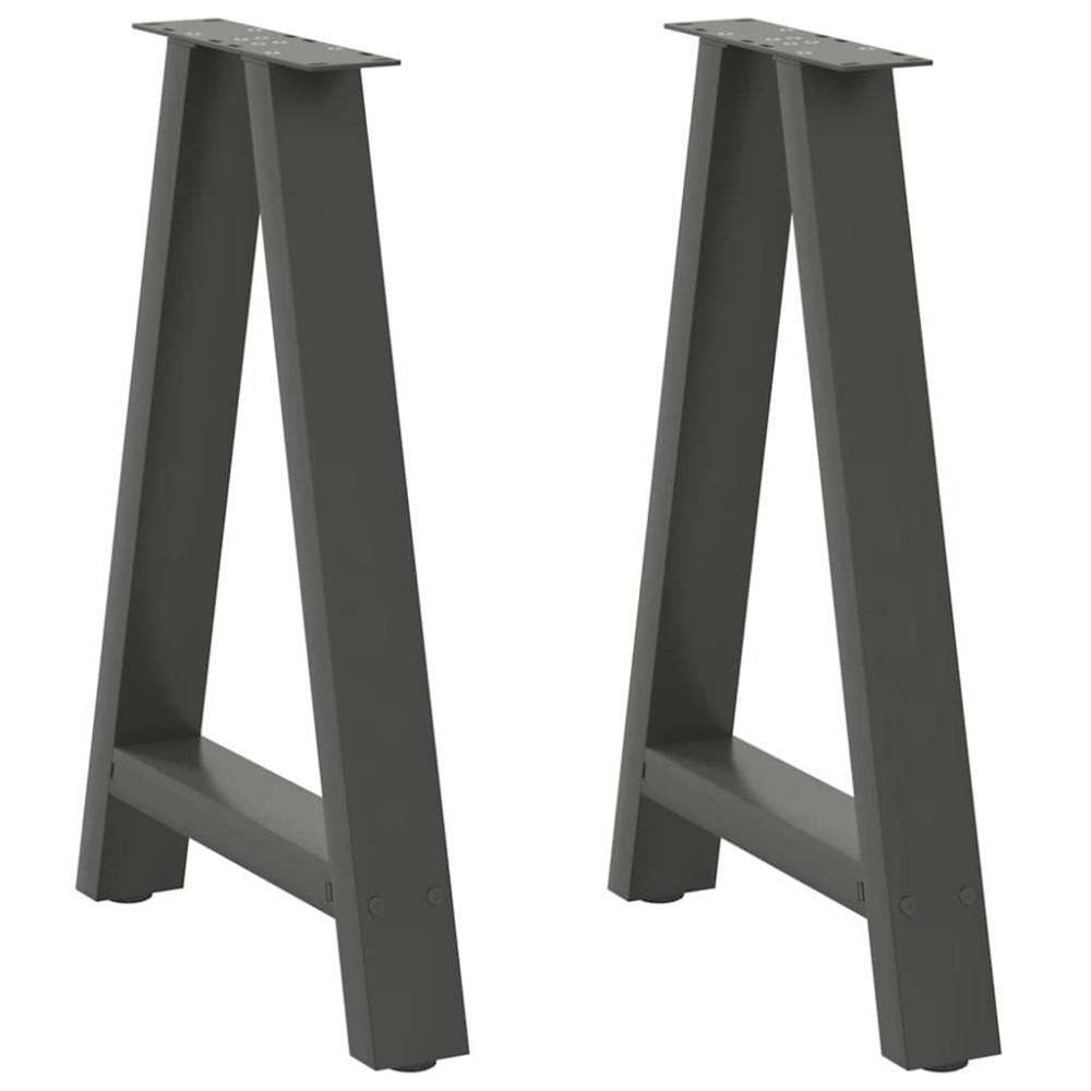vidaXL Picioare de masă în formă de A, 2 buc., antracit, 50x(72-73) cm, oțel