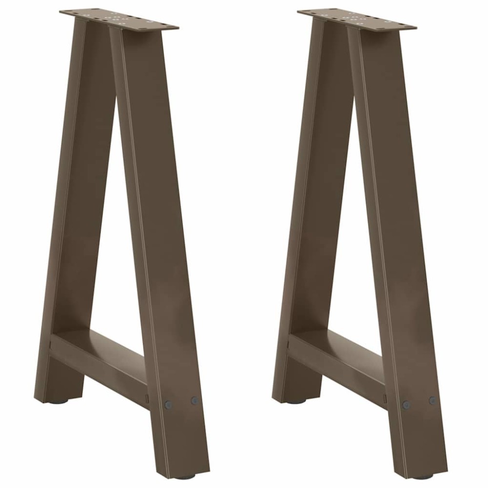 vidaXL Picioare de masă în formă de A, 2 buc., 50x(72-73) cm, oțel