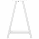 vidaXL Picioare de masă în formă de A, 2 buc., alb, 60x(72-73) cm, oțel