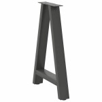 vidaXL Picioare de masă în formă de A, 2 buc., antracit, 60x(72-73) cm, oțel vidaXL Picioare de masă în formă de A, 2 buc., antracit, 60x(72-73) cm, oțel