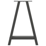 vidaXL Picioare de masă în formă de A, 2 buc., antracit, 60x(72-73) cm, oțel vidaXL Picioare de masă în formă de A, 2 buc., antracit, 60x(72-73) cm, oțel