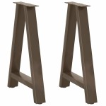 vidaXL Picioare de masă în formă de A, 2 buc., 60x(72-73) cm, oțel vidaXL Picioare de masă în formă de A, 2 buc., 60x(72-73) cm, oțel