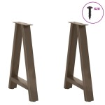 vidaXL Picioare de masă în formă de A, 2 buc., 60x(72-73) cm, oțel vidaXL Picioare de masă în formă de A, 2 buc., 60x(72-73) cm, oțel