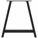 vidaXL Picioare de masă în formă de A, 2 buc., negru, 70x(72-73) cm, oțel vidaXL Picioare de masă în formă de A, 2 buc., negru, 70x(72-73) cm, oțel