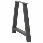 vidaXL Picioare de masă în formă de A, 2 buc., antracit, 70x(72-73) cm, oțel vidaXL Picioare de masă în formă de A, 2 buc., antracit, 70x(72-73) cm, oțel