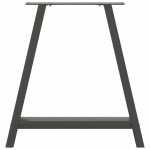 vidaXL Picioare de masă în formă de A, 2 buc., antracit, 70x(72-73) cm, oțel vidaXL Picioare de masă în formă de A, 2 buc., antracit, 70x(72-73) cm, oțel