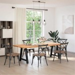 vidaXL Picioare de masă în formă de A, 2 buc., negru, 80x(72-73) cm, oțel vidaXL Picioare de masă în formă de A, 2 buc., negru, 80x(72-73) cm, oțel