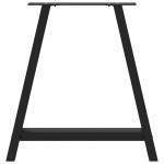 vidaXL Picioare de masă în formă de A, 2 buc., negru, 80x(72-73) cm, oțel vidaXL Picioare de masă în formă de A, 2 buc., negru, 80x(72-73) cm, oțel