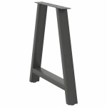 vidaXL Picioare de masă în formă de A, 2 buc., antracit, 80x(72-73) cm, oțel vidaXL Picioare de masă în formă de A, 2 buc., antracit, 80x(72-73) cm, oțel