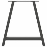 vidaXL Picioare de masă în formă de A, 2 buc., antracit, 80x(72-73) cm, oțel vidaXL Picioare de masă în formă de A, 2 buc., antracit, 80x(72-73) cm, oțel