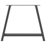 vidaXL Picioare de masă în formă de A, 2 buc., antracit, 90x(72-73) cm, oțel vidaXL Picioare de masă în formă de A, 2 buc., antracit, 90x(72-73) cm, oțel