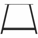 vidaXL Picioare de masă în formă de A, 2 buc., negru, 100x(72-73) cm, oțel vidaXL Picioare de masă în formă de A, 2 buc., negru, 100x(72-73) cm, oțel