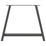 vidaXL Picioare de masă în formă de A, 2 buc., antracit, 100x(72-73) cm, oțel vidaXL Picioare de masă în formă de A, 2 buc., antracit, 100x(72-73) cm, oțel