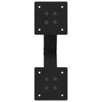 vidaXL Picioare pentru măsuță de cafea în formă de X, 2 buc., negru, 30x(30-31) cm, oțel