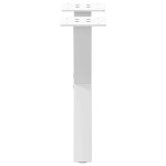 vidaXL Picioare pentru măsuță de cafea în formă de X, 2 buc., alb, 30x(30-31) cm, oțel