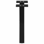 vidaXL Picioare pentru măsuță de cafea în formă de X, 2 buc., negru, 37x(30-31) cm, oțel