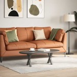 vidaXL Picioare pentru măsuță de cafea în formă de X, 2 buc., antracit, 37x(30-31) cm, oțel