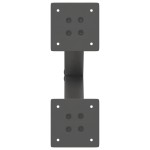 vidaXL Picioare pentru măsuță de cafea în formă de X, 2 buc., antracit, 37x(30-31) cm, oțel
