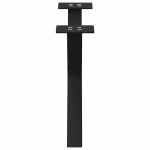 vidaXL Picioare pentru măsuță de cafea în formă de X, 2 buc., negru, 50x(30-31) cm, oțel