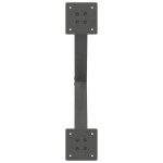 vidaXL Picioare pentru măsuță de cafea în formă de X, 2 buc., antracit, 50x(30-31) cm, oțel