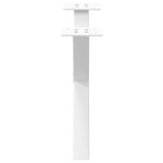 vidaXL Picioare pentru măsuță de cafea în formă de X, 2 buc., alb, 60x(30-31) cm, oțel
