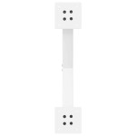 vidaXL Picioare pentru măsuță de cafea în formă de X, 2 buc., alb, 60x(30-31) cm, oțel