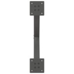 vidaXL Picioare pentru măsuță de cafea în formă de X, 2 buc., antracit, 60x(30-31) cm, oțel