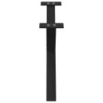 vidaXL Picioare pentru măsuță de cafea în formă de X, 2 buc., negru, 70x(30-31) cm, oțel
