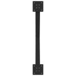 vidaXL Picioare pentru măsuță de cafea în formă de X, 2 buc., negru, 70x(30-31) cm, oțel