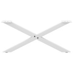 vidaXL Picioare pentru măsuță de cafea în formă de X, 2 buc., alb, 70x(30-31) cm, oțel
