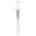 vidaXL Picioare pentru măsuță de cafea în formă de X, 2 buc., alb, 70x(30-31) cm, oțel