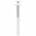 vidaXL Picioare pentru măsuță de cafea în formă de X, 2 buc., alb, 60x(42-43) cm, oțel