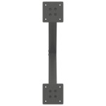 vidaXL Picioare pentru măsuță de cafea în formă de X, 2 buc., antracit, 60x(42-43) cm, oțel