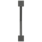 vidaXL Picioare de masă în formă de X, 2 buc., antracit, 70x(72-73) cm, oțel
