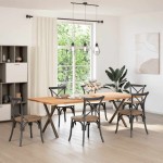 vidaXL Picioare de masă în formă de X, 2 buc., oțel natural, 70x(72-73) cm vidaXL Picioare de masă în formă de X, 2 buc., oțel natural, 70x(72-73) cm