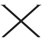 vidaXL Picioare de masă în formă de X, 2 buc., negru, 90x(72-73) cm, oțel vidaXL Picioare de masă în formă de X, 2 buc., negru, 90x(72-73) cm, oțel