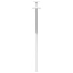 vidaXL Picioare de masă în formă de X, 2 buc., alb, 90x(72-73) cm, oțel