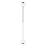 vidaXL Picioare de masă în formă de X, 2 buc., alb, 90x(72-73) cm, oțel