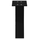 vidaXL Picioare pentru măsuță de cafea în formă de X, 2 buc., negru, 40x(30-31) cm, oțel