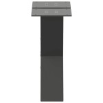 vidaXL Picioare pentru măsuță de cafea în formă de X, 2 buc., antracit, 40x(30-31) cm, oțel